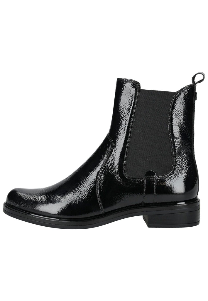 Stiefeletten Caprice Stiefelette Leder Schwarz Warmfutter