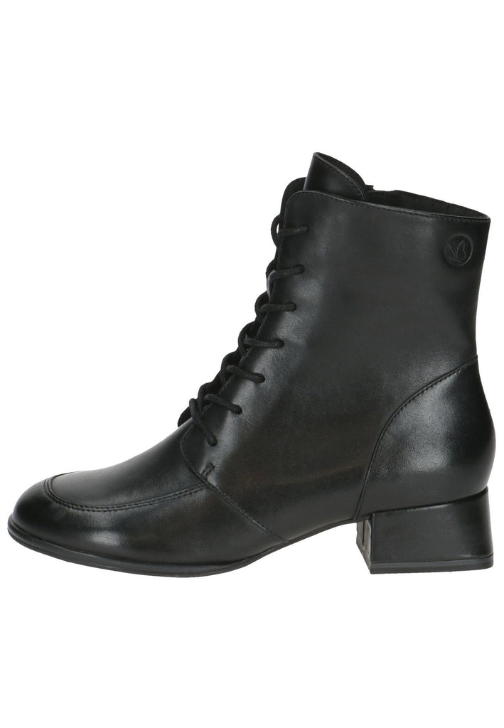 Stiefeletten Caprice Stiefelette Leder Schwarz Warmfutter