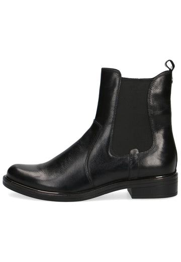 Stiefeletten Caprice Stiefelette Leder/Textil Schwarz
