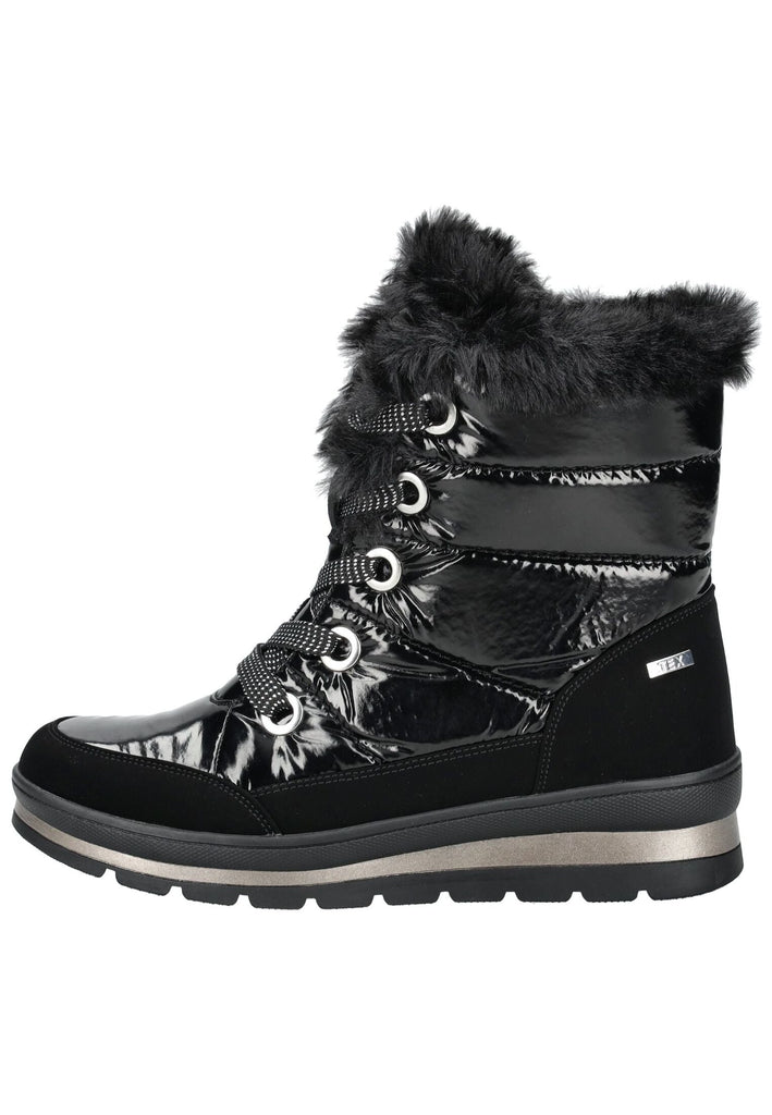 Stiefeletten Caprice Stiefelette Lederimitat/Textil Schwarz
