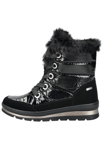 Stiefeletten Caprice Stiefelette Lederimitat/Textil Schwarz