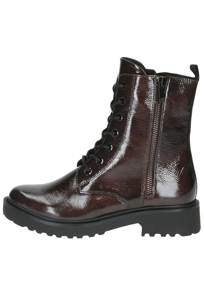 Stiefeletten Caprice Stiefelette Nappaleder Bordeaux Warmfutter