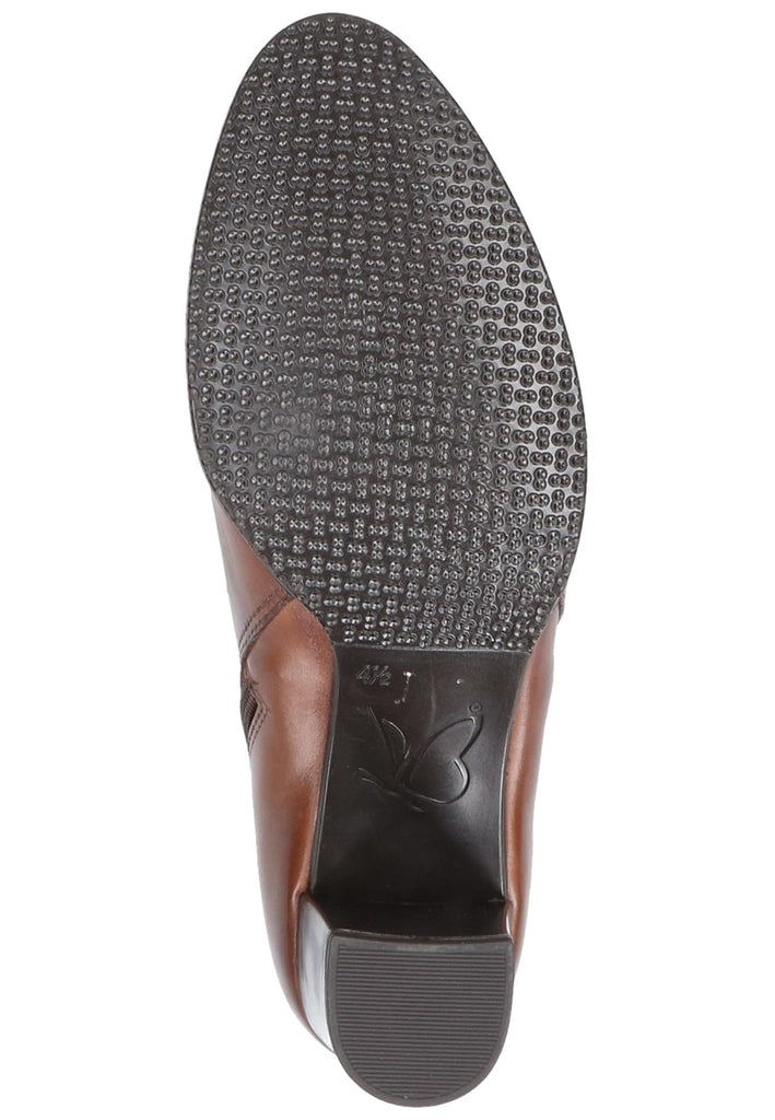 Stiefeletten Caprice Stiefelette Nappaleder Cognac