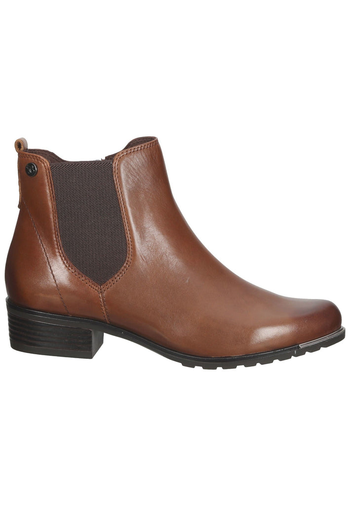 Stiefeletten Caprice Stiefelette Nappaleder Cognac