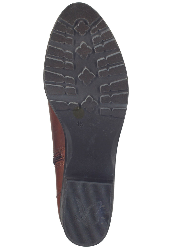 Stiefeletten Caprice Stiefelette Nappaleder Cognac
