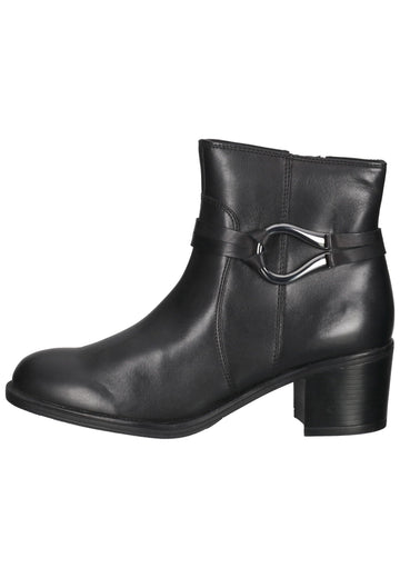 Stiefeletten Caprice Stiefelette Nappaleder Schwarz