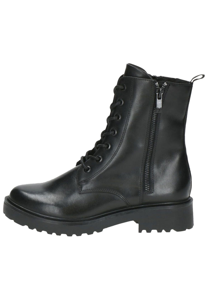Stiefeletten Caprice Stiefelette Nappaleder Schwarz Warmfutter