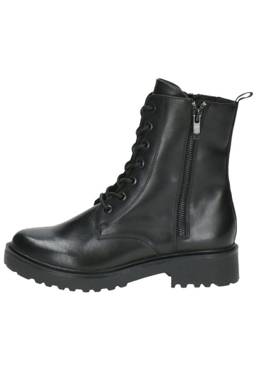 Stiefeletten Caprice Stiefelette Nappaleder Schwarz Warmfutter