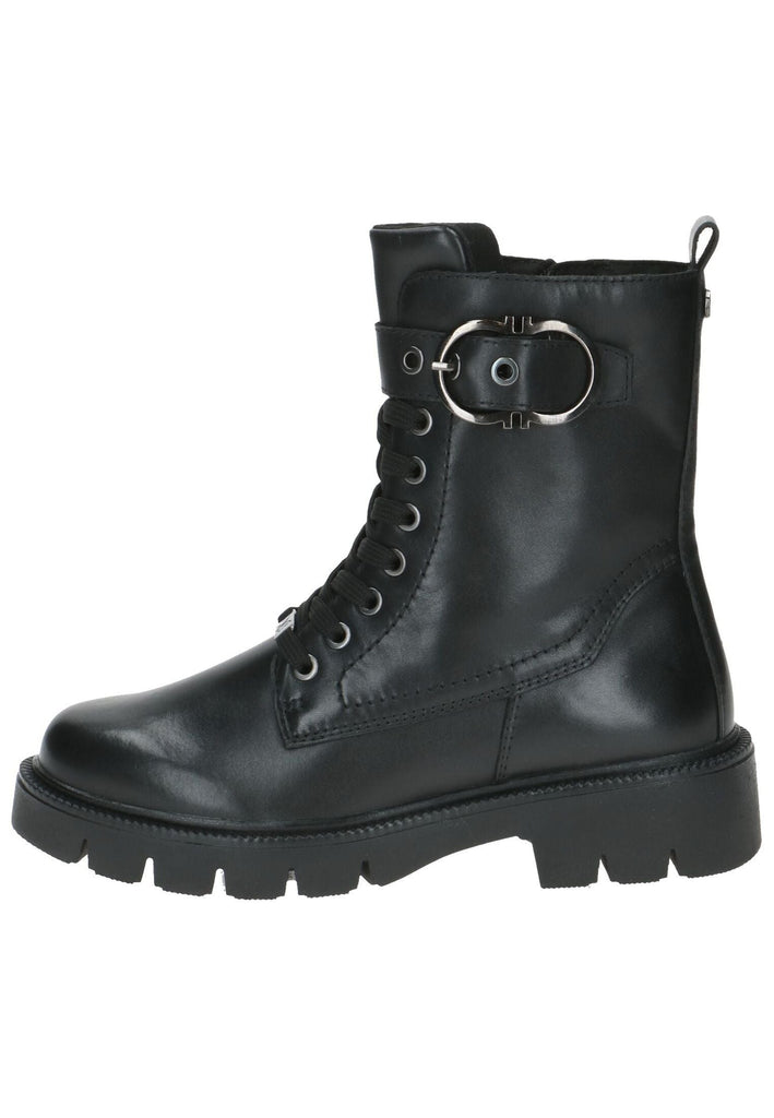 Stiefeletten Caprice Stiefelette Nappaleder Schwarz Warmfutter