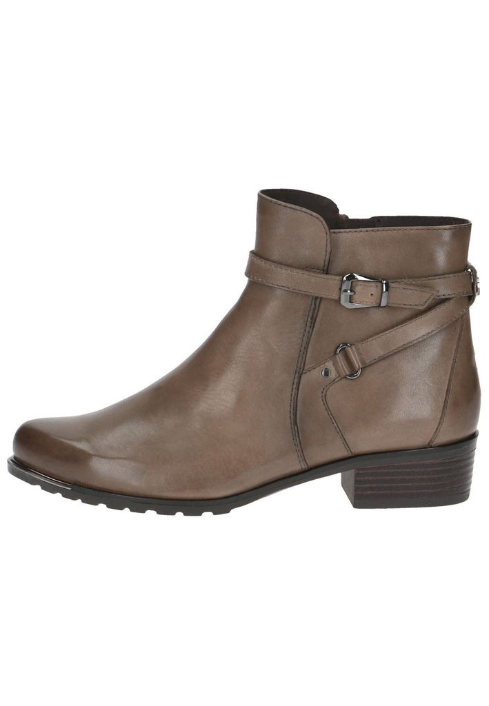 Stiefeletten Caprice Stiefelette Nappaleder Taupe Warmfutter