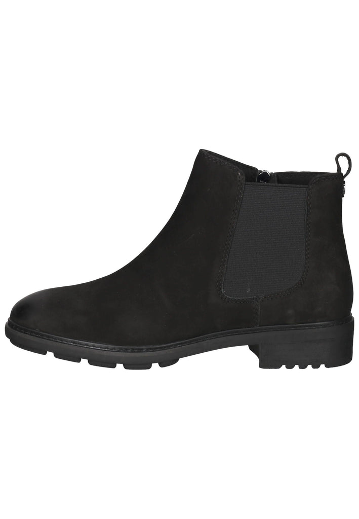 Stiefeletten Caprice Stiefelette Nubukleder black nubuk