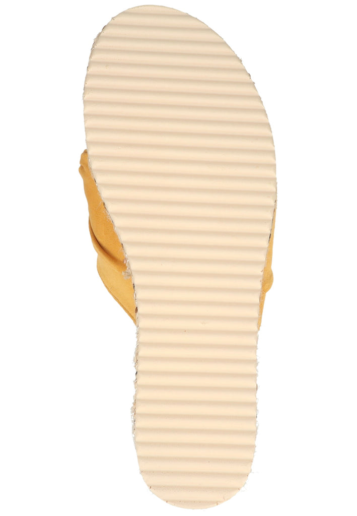 Chiemsee Pantoletten Lederimitat Gelb