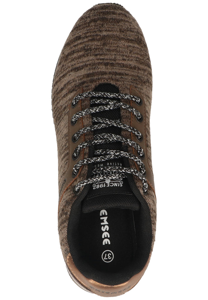 Chiemsee Sneaker Lederimitat Braun/Schwarz