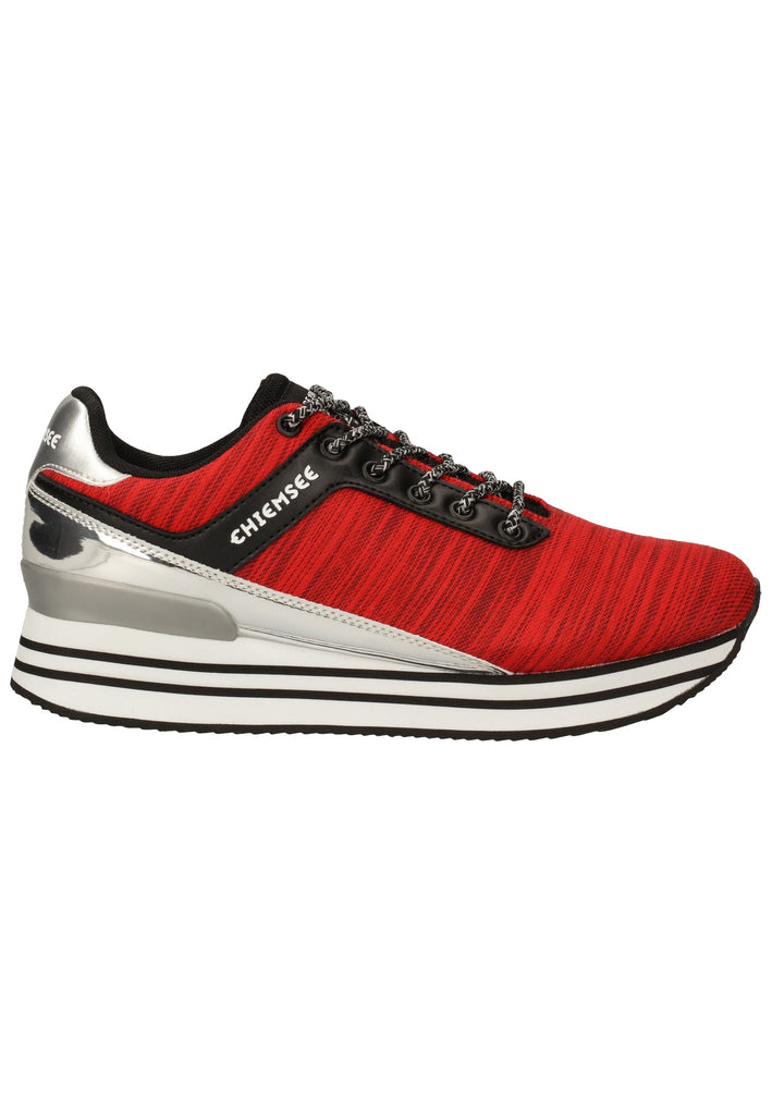 Chiemsee Sneaker Lederimitat/Textil Rot/Schwarz