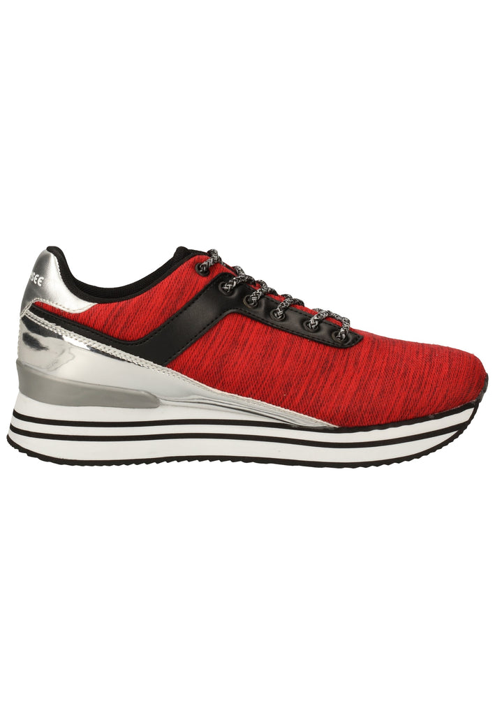 Chiemsee Sneaker Lederimitat/Textil Rot/Schwarz