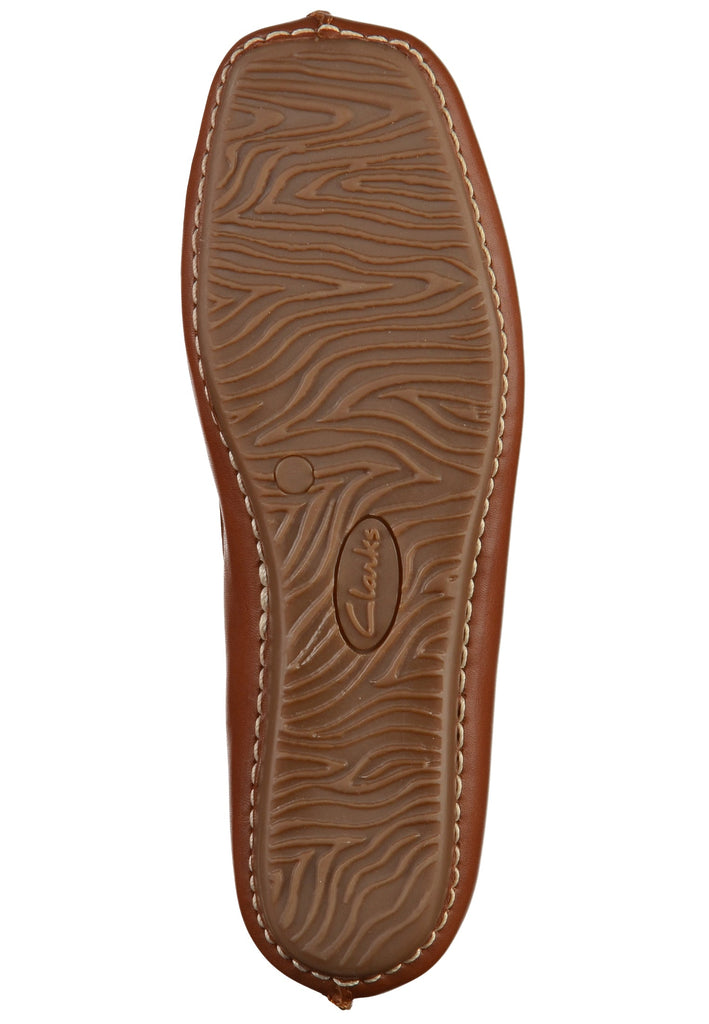 Clarks Ballerinas Leder Dunkelbraun