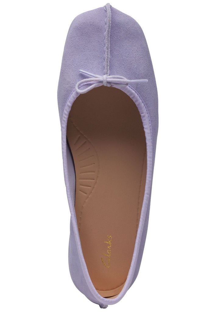Clarks Ballerinas Leder Lila