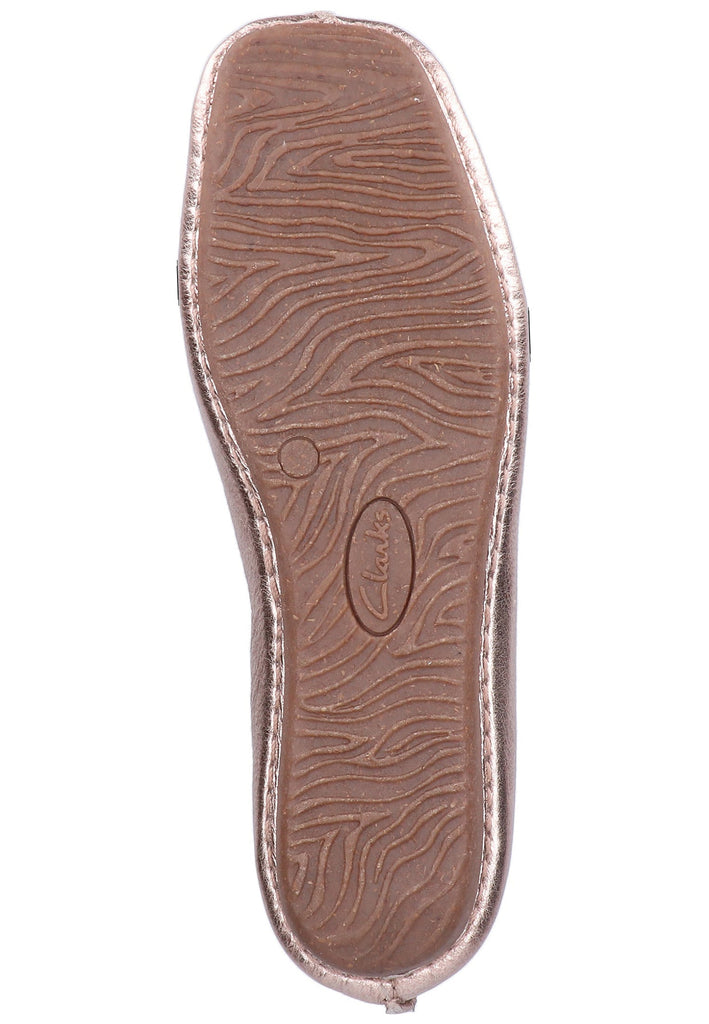 Clarks Ballerinas Leder Rosegold