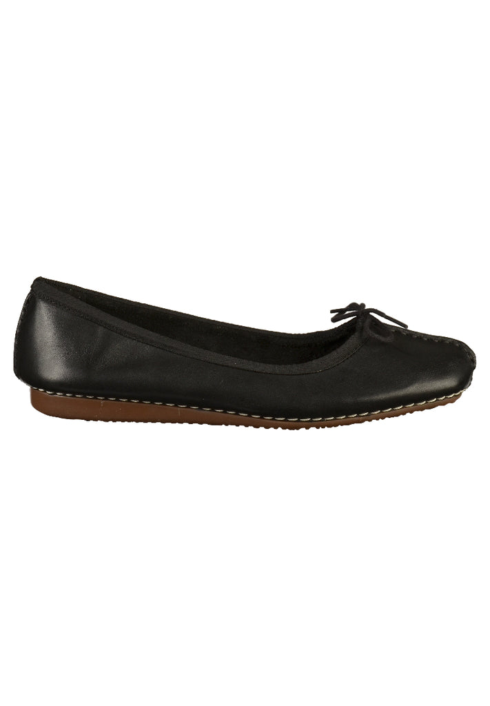 Clarks Ballerinas Leder Schwarz