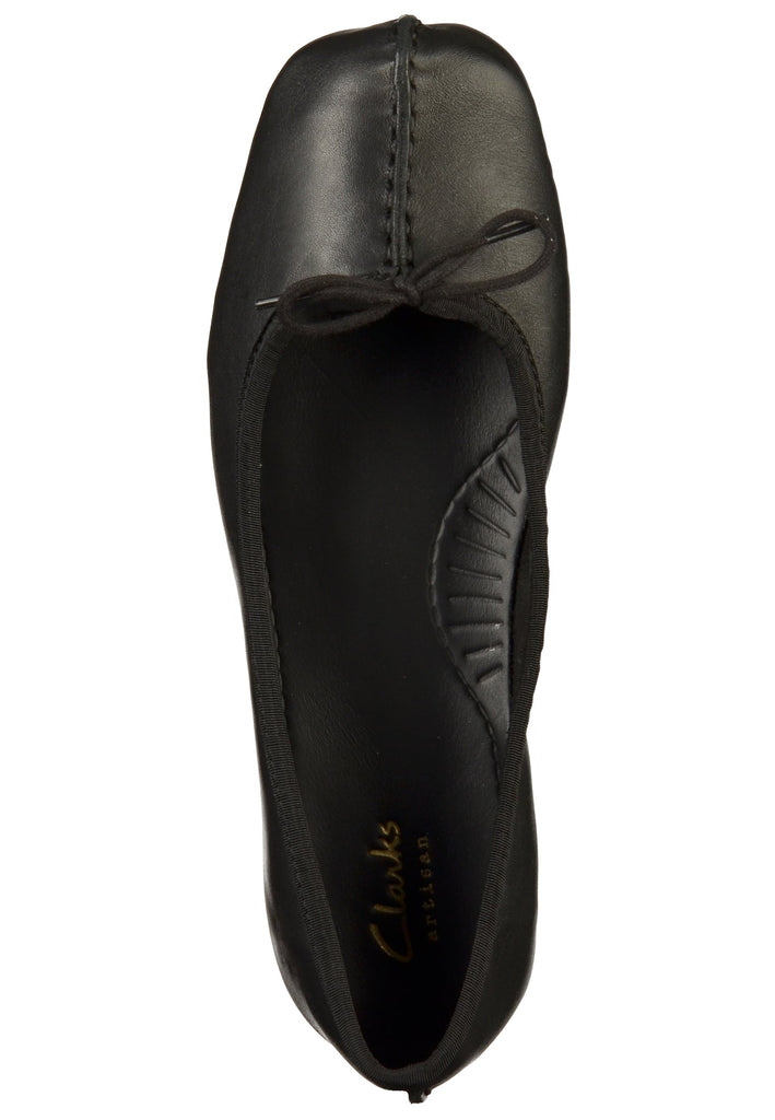 Clarks Ballerinas Leder Schwarz