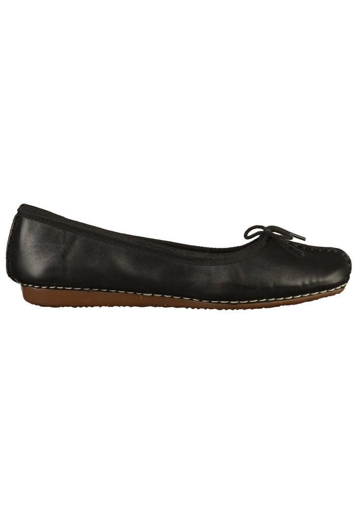 Clarks Ballerinas Leder Schwarz