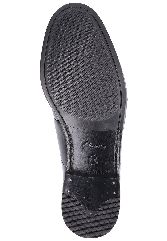 Clarks Businessschuhe Leder Schwarz