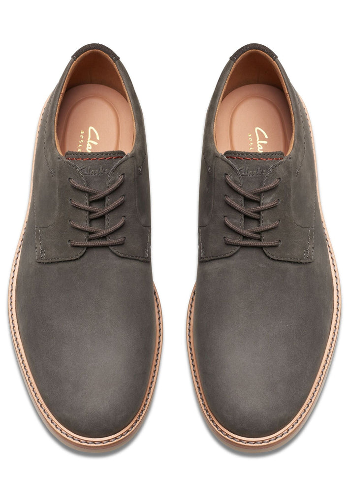 Clarks Businessschuhe Nubukleder Dunkelgrau