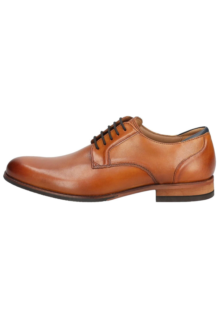 Halbschuhe Clarks Businessschuhe Leder Tan