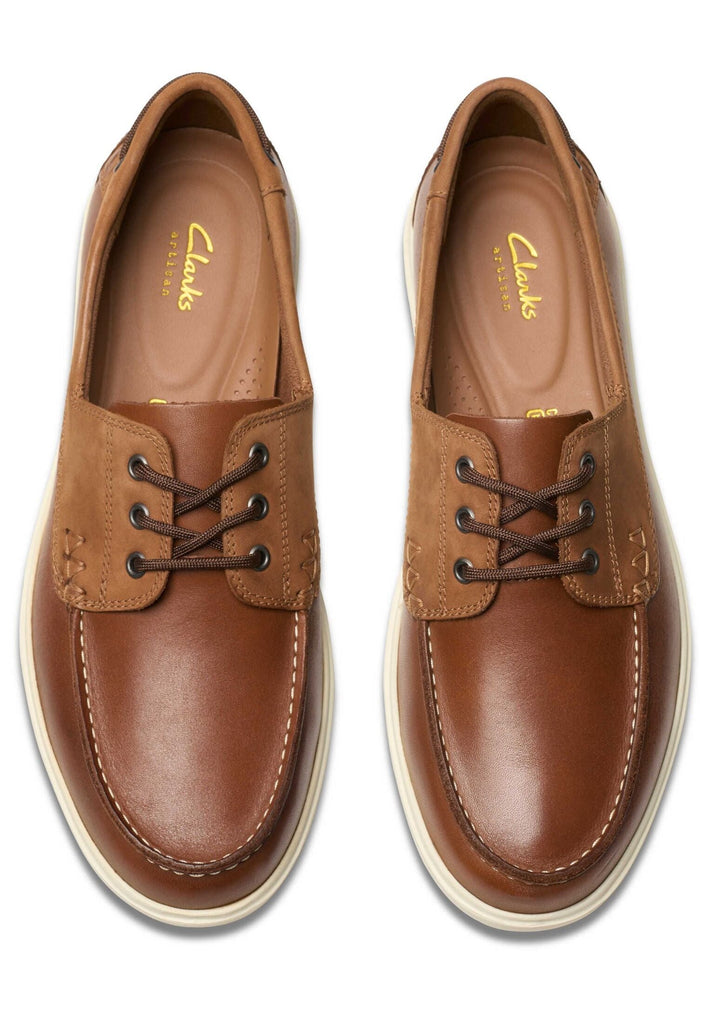 Clarks Halbschuhe Leder Braun