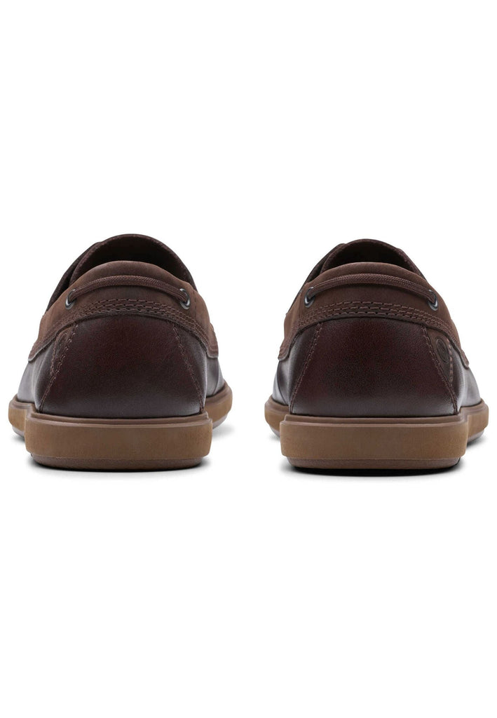 Clarks Halbschuhe Leder Dunkelbraun