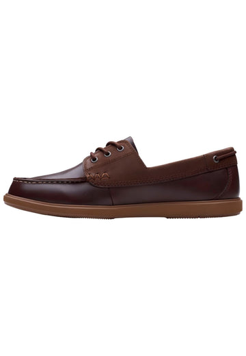 Clarks Halbschuhe Leder Dunkelbraun