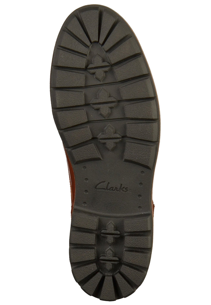 Clarks Halbschuhe Leder Dunkelbraun