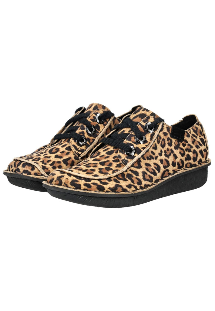 Clarks Halbschuhe Leder Leopard