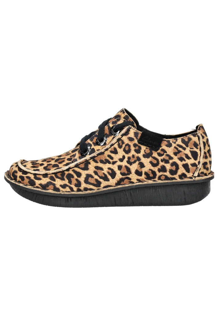 Clarks Halbschuhe Leder Leopard