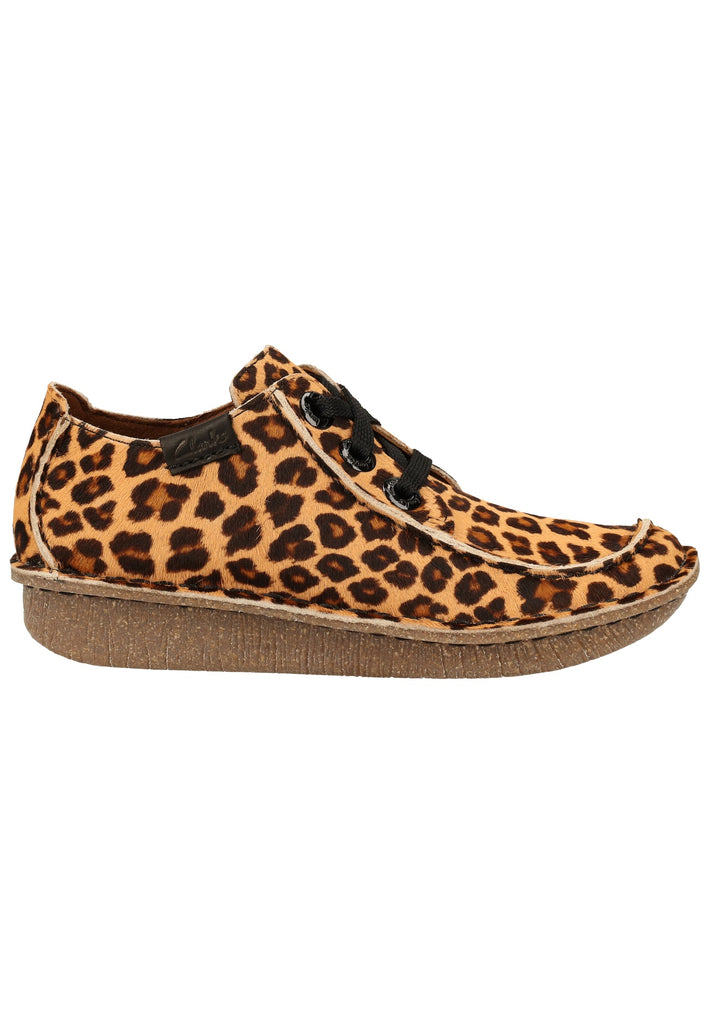 Clarks Halbschuhe Leder Leopard