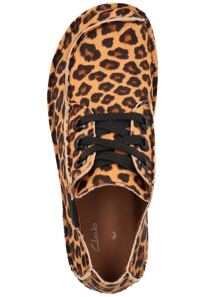 Clarks Halbschuhe Leder Leopard
