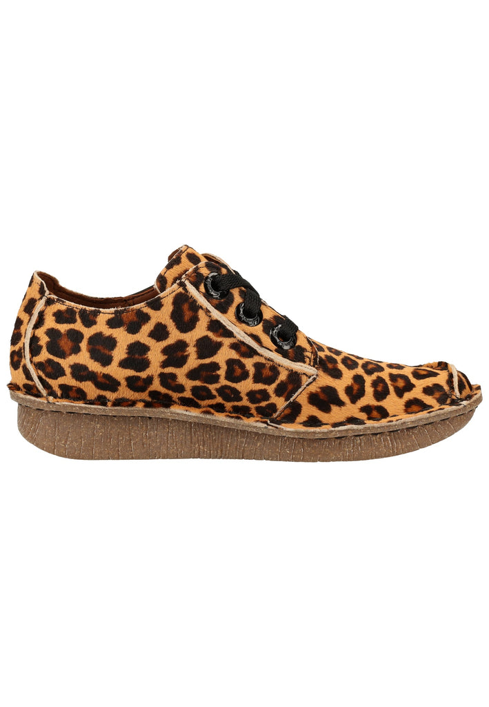 Clarks Halbschuhe Leder Leopard