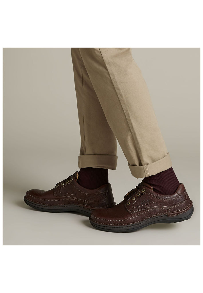 Clarks Halbschuhe Leder Mahagony