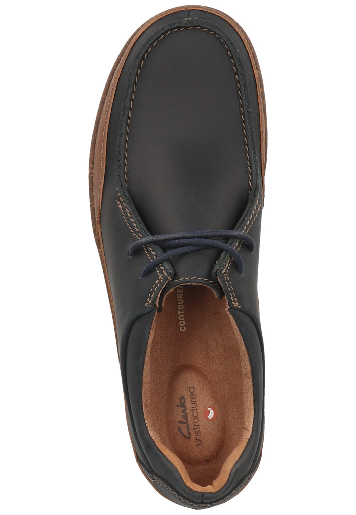 Clarks Halbschuhe Leder Navy