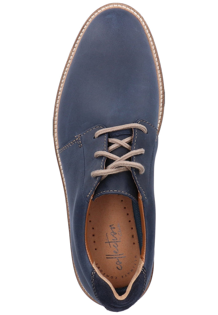 Clarks Halbschuhe Leder Navy