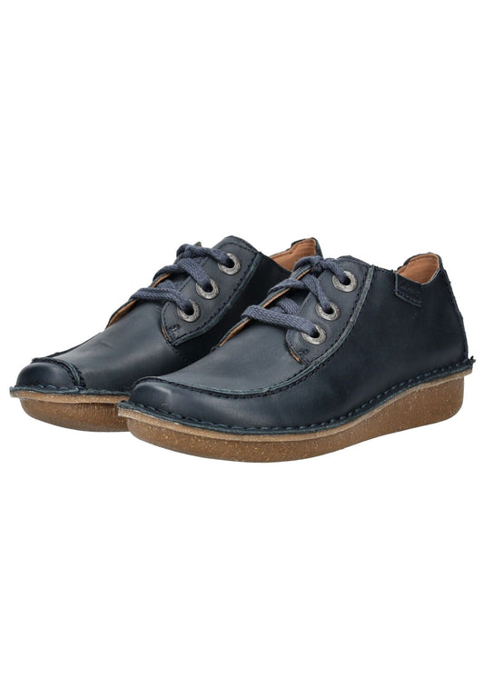 Clarks Halbschuhe Leder Navy