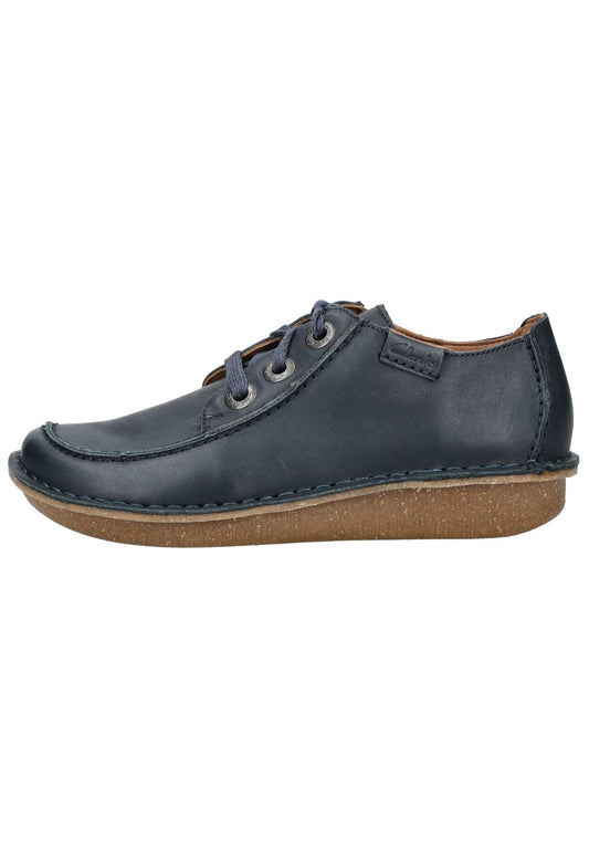 Clarks Halbschuhe Leder Navy