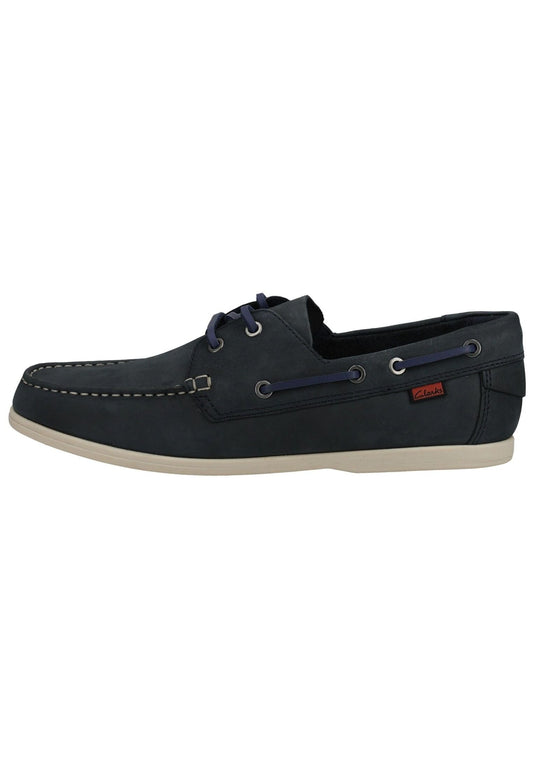Clarks Halbschuhe Leder Navy