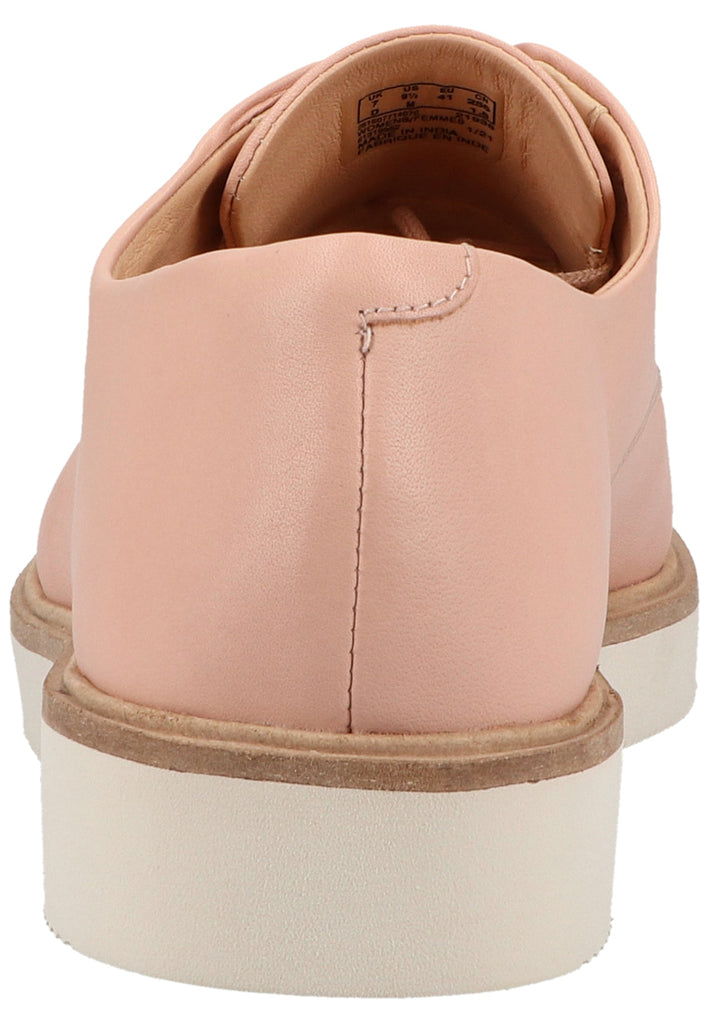 Clarks Halbschuhe Leder Pink