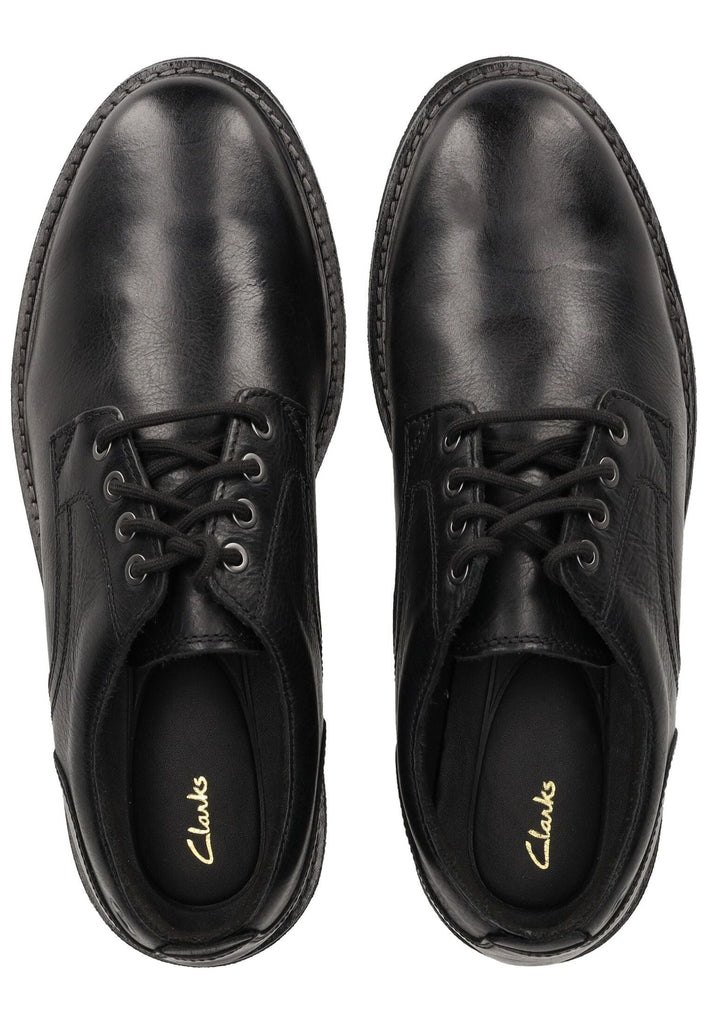 Clarks Halbschuhe Leder Schwarz