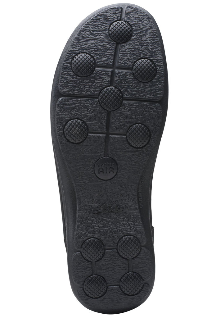 Clarks Halbschuhe Leder Schwarz