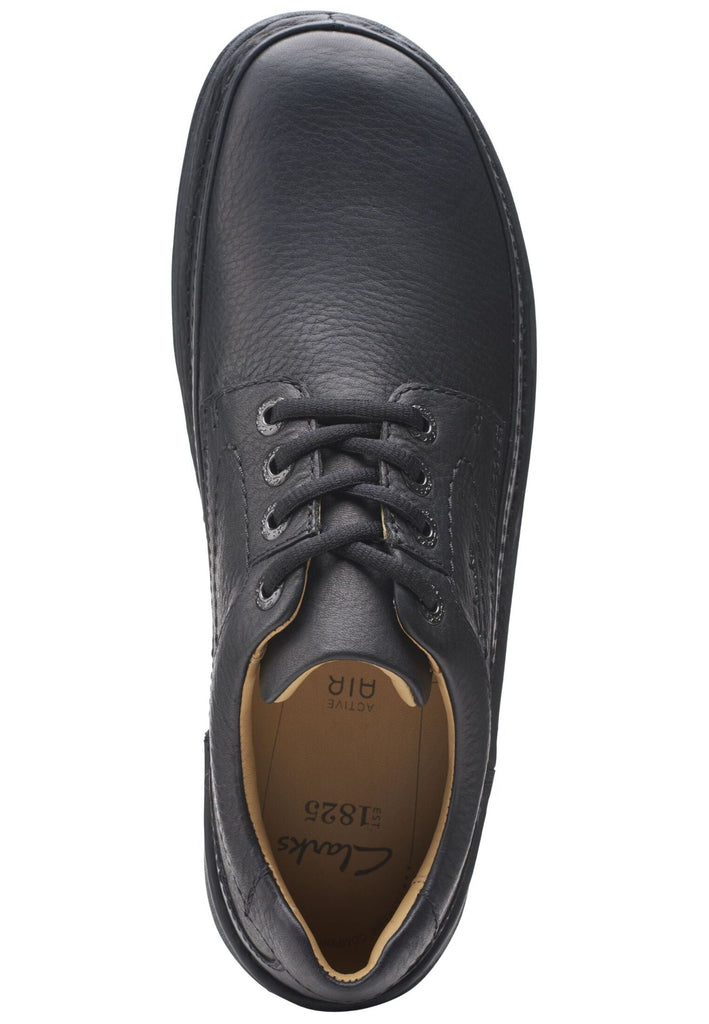 Clarks Halbschuhe Leder Schwarz