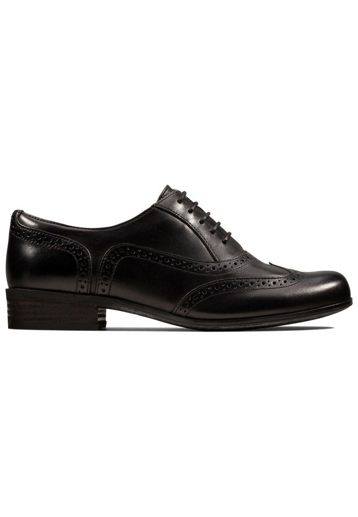 Clarks Halbschuhe Leder Schwarz