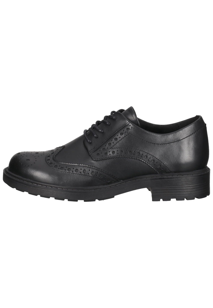 Clarks Halbschuhe Leder Schwarz
