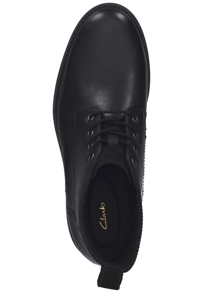 Clarks Halbschuhe Leder Schwarz